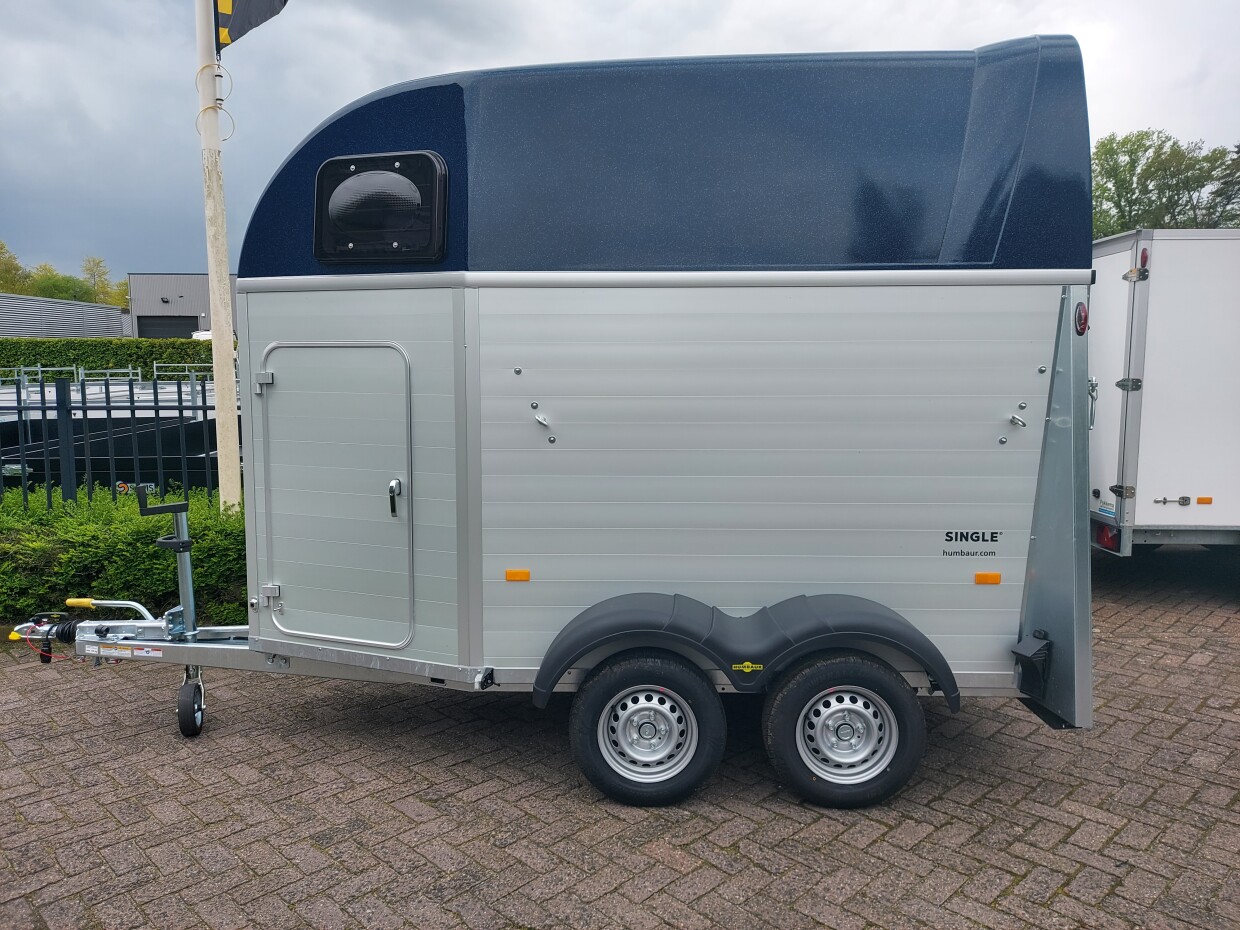 HUMBAUR Single Alu 1600 Blauw Metalic - Zadelkamer